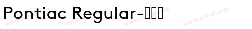 Pontiac Regular字体转换